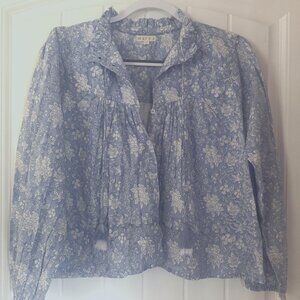 Marea Blue Floral Top